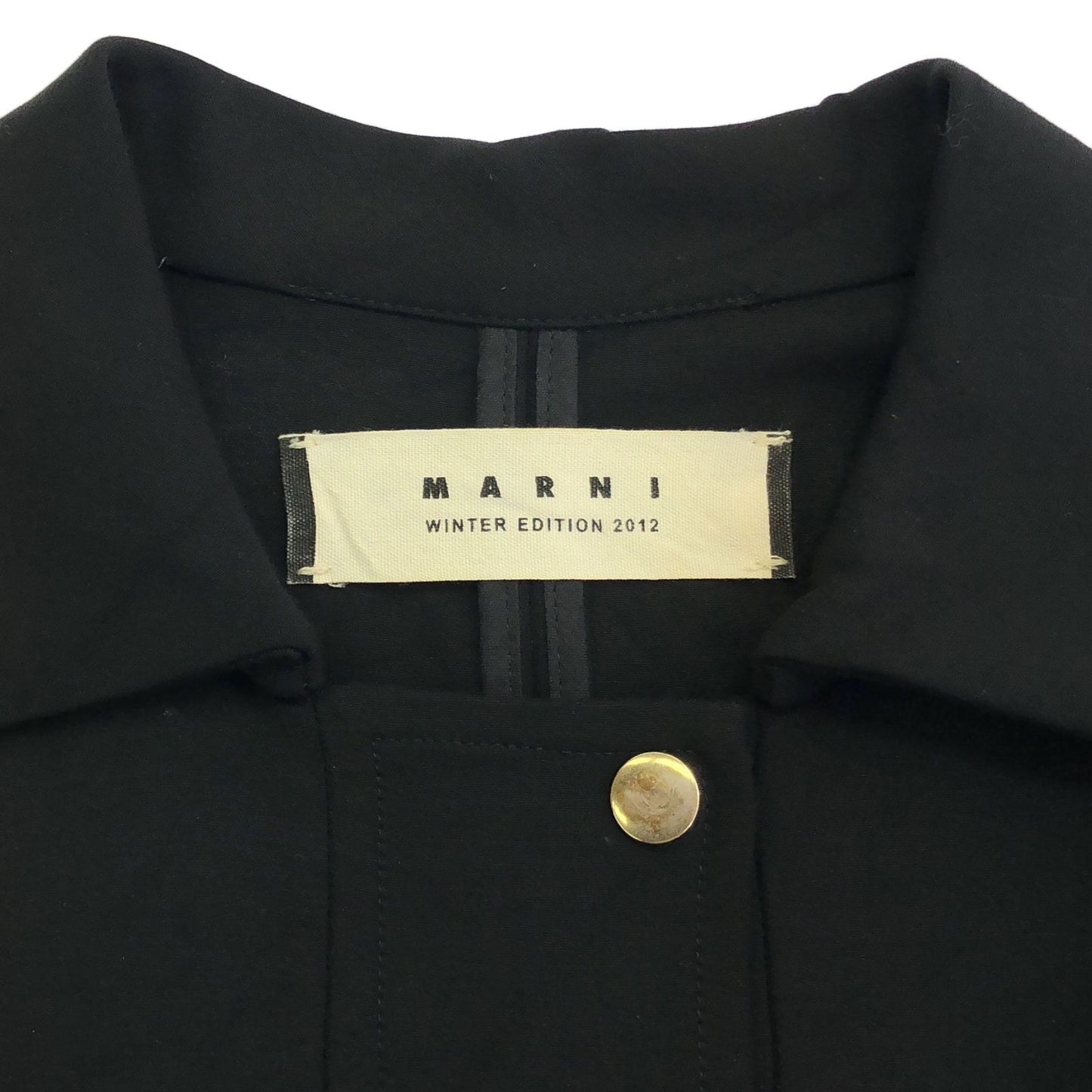 MARNI Elegant Black Rayon Dress - Timeless Sophistication