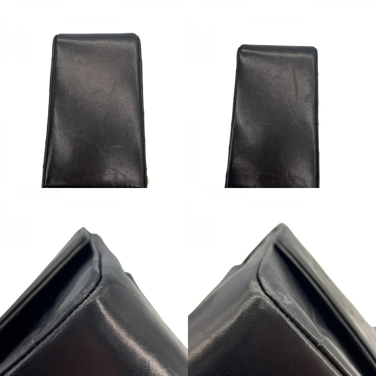 CHANEL Diana 25 Black Lambskin Shoulder Bag with Gold Hardware