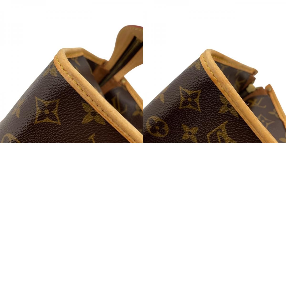 Louis Vuitton Popincourt M40009 Monogram Canvas Handbag - Brown