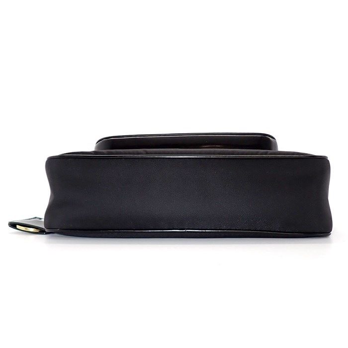 PRADA Re-Nylon Mini Shoulder Bag - Black Brushed Leather
