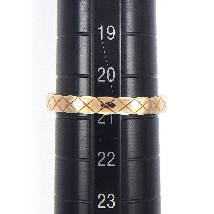 CHANEL Coco Crush Mini Ring in K18 Beige Gold - Size 21