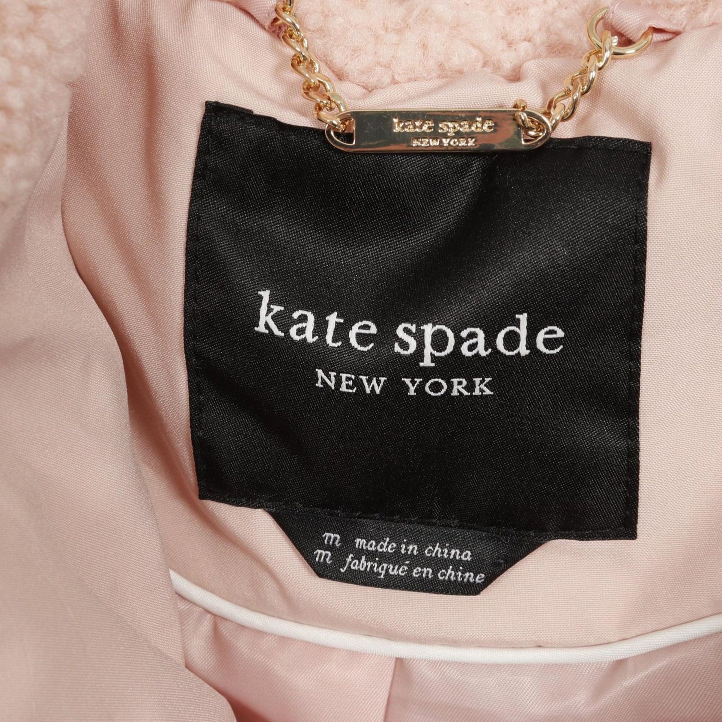 Kate Spade Pink Down Jacket KSDA24738U - Elegant Winter Wear