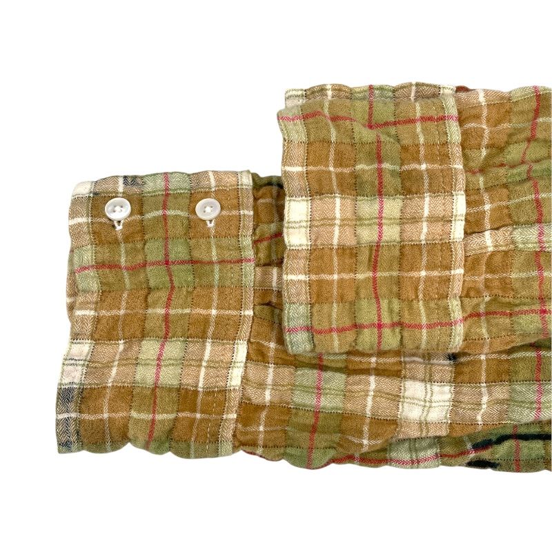 Faith Connexion Multi-Color Bleached Check Flannel Shirt for Men