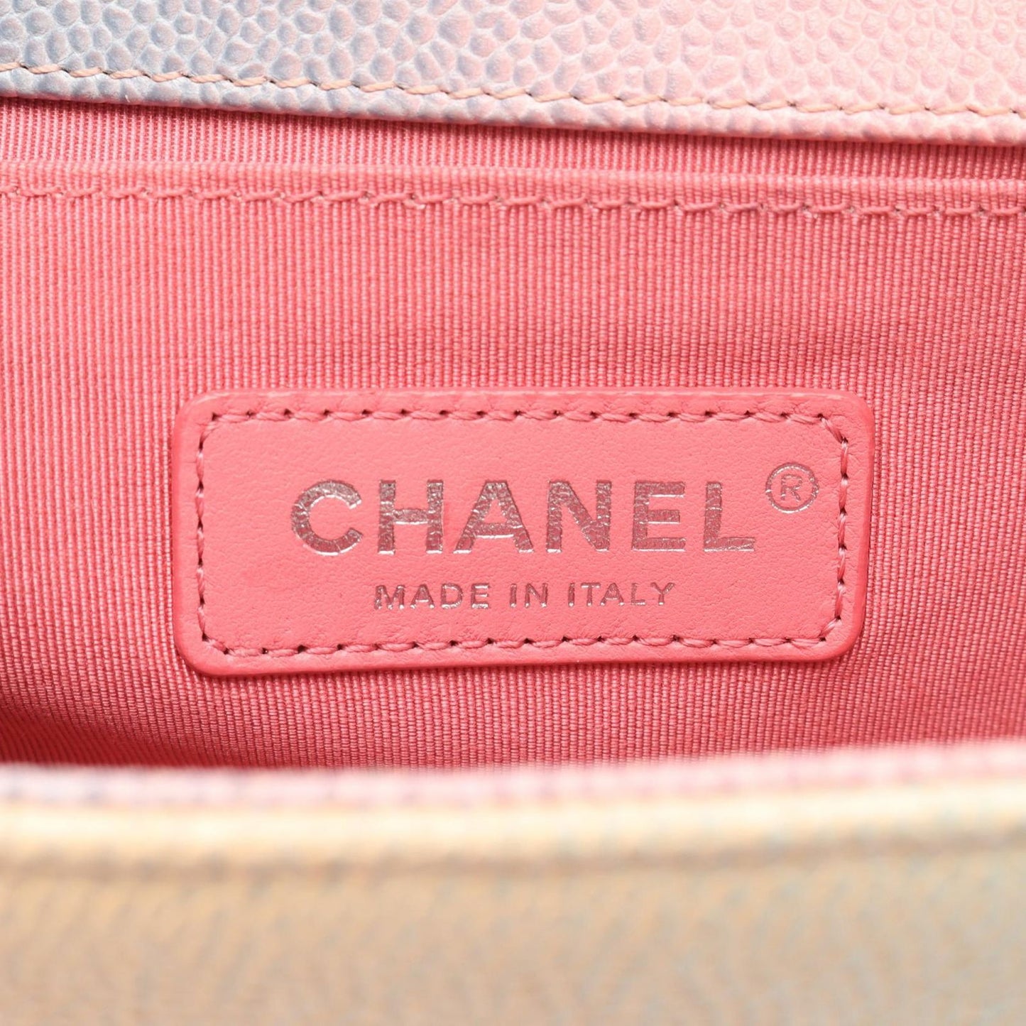 CHANEL Boy Chanel Rainbow Shoulder Bag - Exquisite Caviar Leather