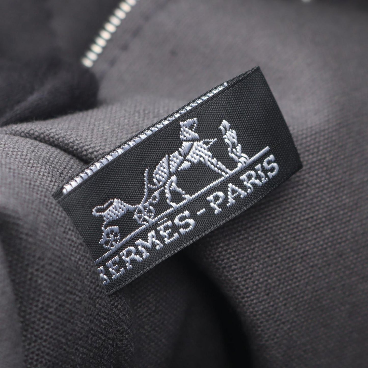 HERMES Foolto MM Tote Bag in Gray Canvas - Timeless Elegance