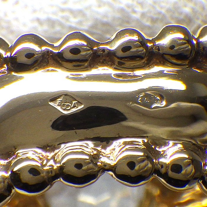 CHANEL Three Symbol Ring with Aquamarine & Pink Tourmaline