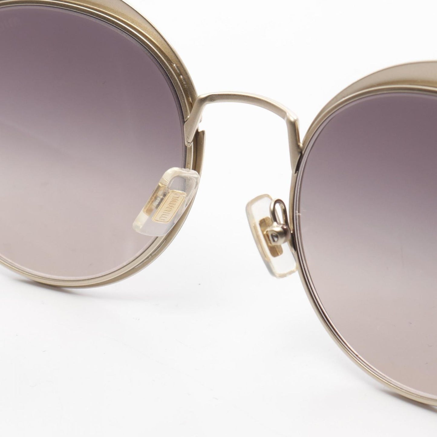 Miu Miu SMU57T Sunglasses in Bordeaux, Navy & Gold - Timeless Elegance