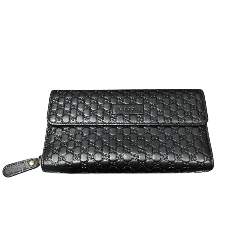 GUCCI Long Wallet 449364 in Black Leather - Men's Luxury Accessory