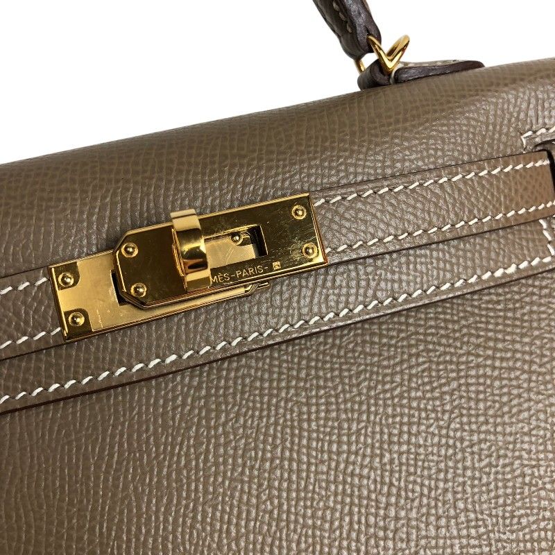 HERMES Mini Kelly 2 in Etoupe with Gold Hardware - Iconic Elegance