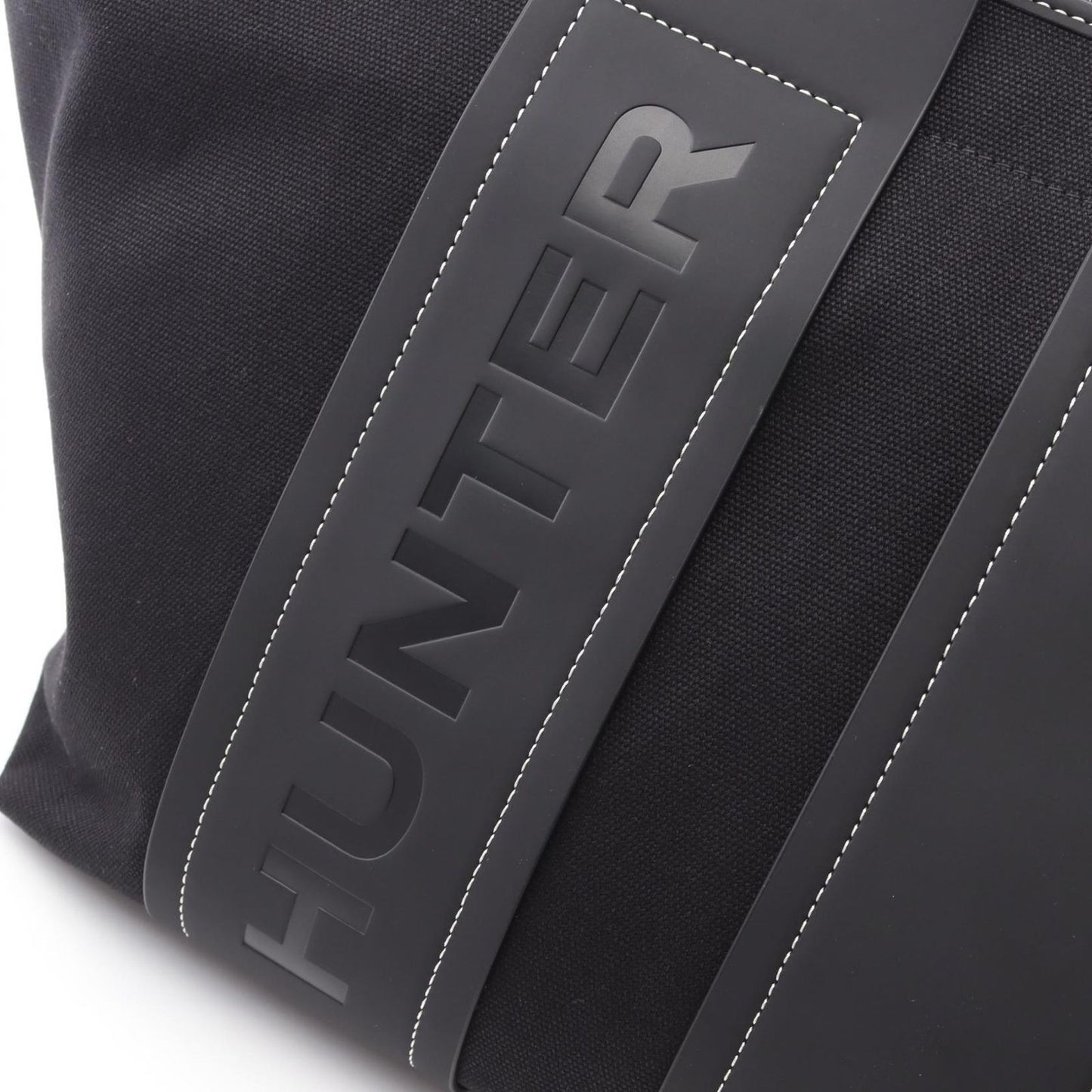 HUNTER Refined Stitch Tote Bag - Black Canvas - New Arrival