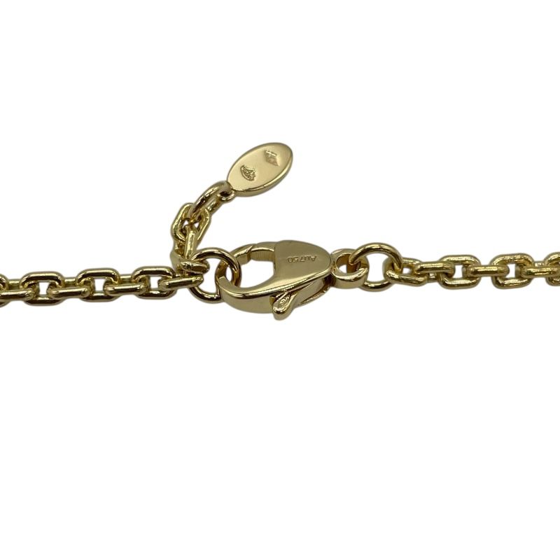 Louis Vuitton XL Pendant LV Diamond Necklace in Gold - Exclusive Luxury