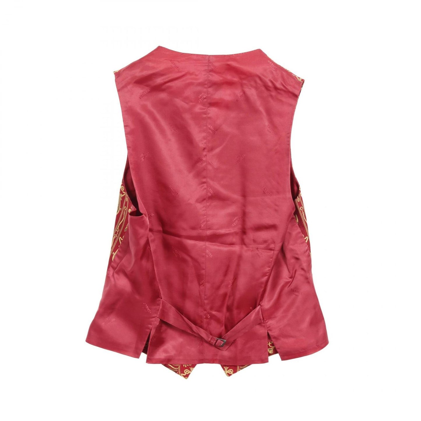 HERMES Silk Vest for Men - Exquisite Red Elegance
