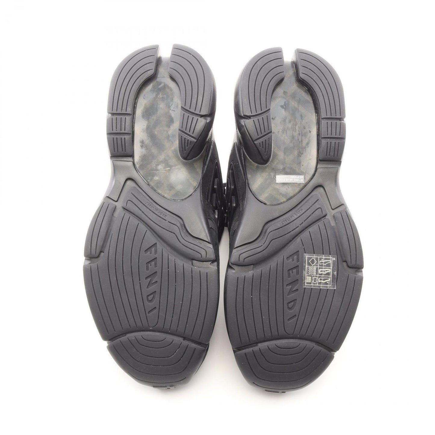 FENDI FASTER Suede Sneakers - Timeless Elegance in Black