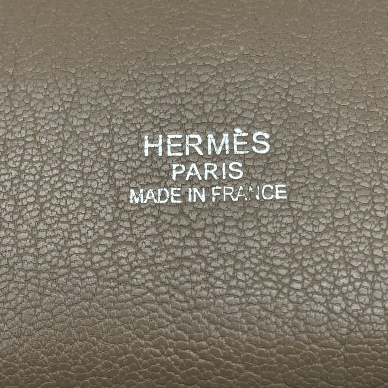 HERMES Gypsière 34 in Etoupe with Silver Hardware - Exquisite Craftsmanship