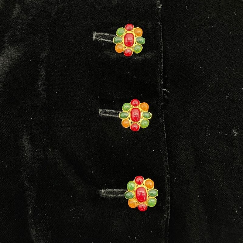 CHANEL Velvet Midi Skirt P08737 in Black - Timeless Elegance