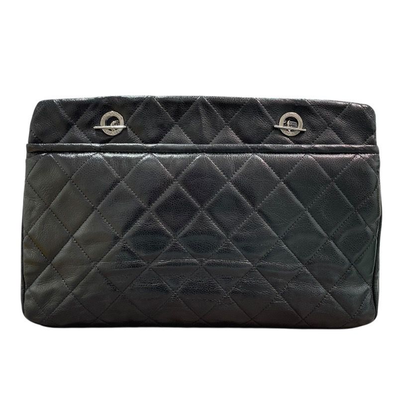 CHANEL Coco Mark Chain Tote - Black Caviar Leather