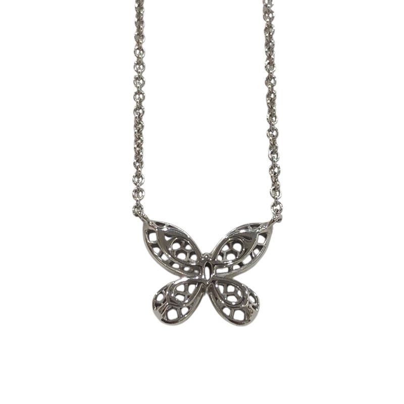 GRAFF Pave Butterfly Mini Necklace in 750WG with Diamonds