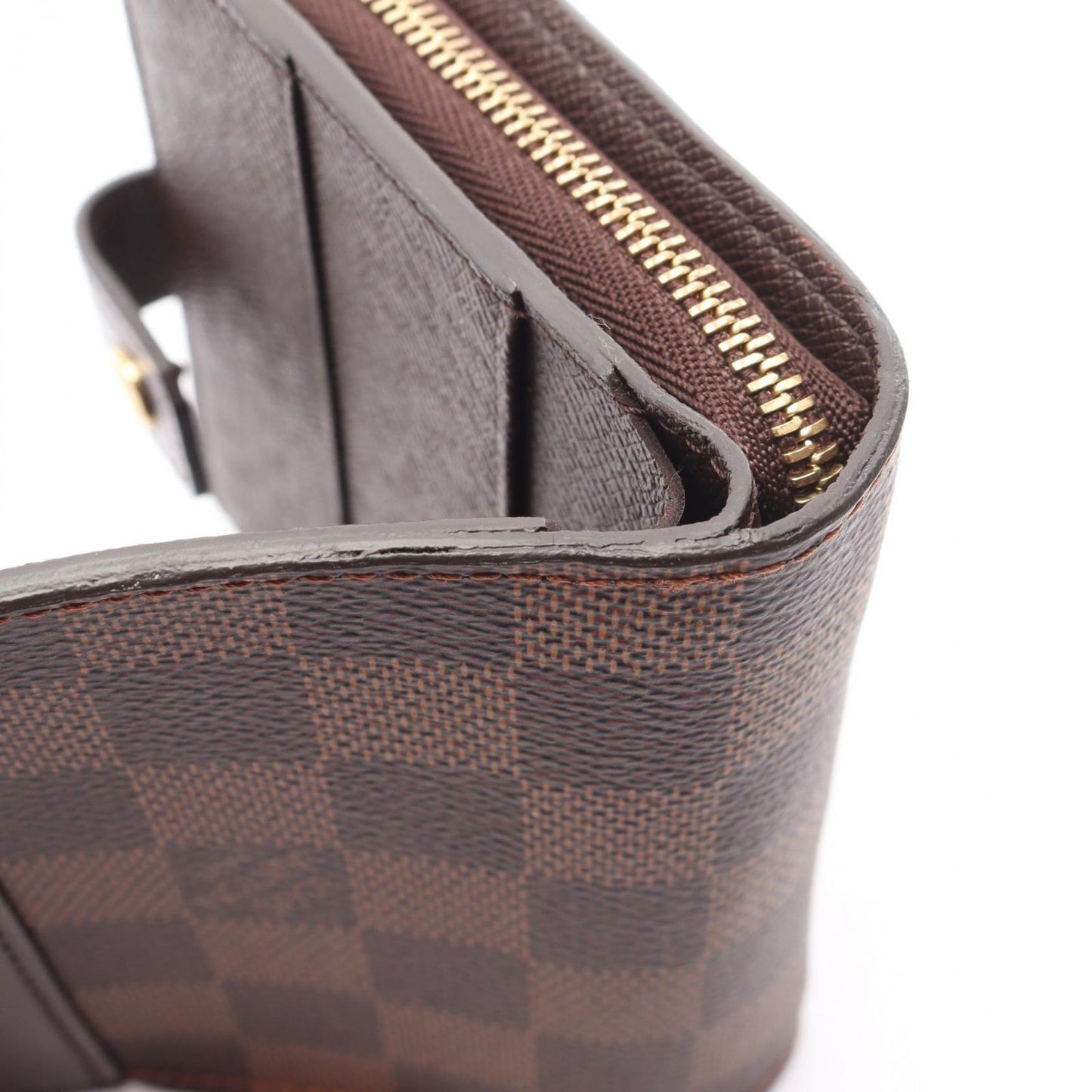 Louis Vuitton Compact Zip Wallet in Damier Ebene Canvas
