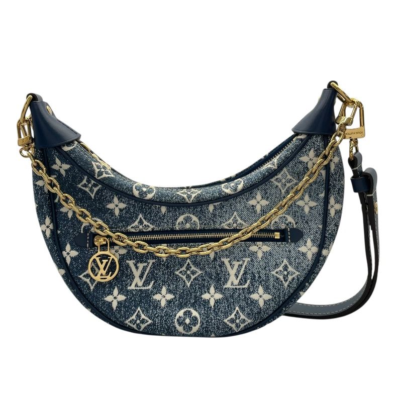 Louis Vuitton Sac Loop M81166 Blue Monogram Denim Shoulder Bag
