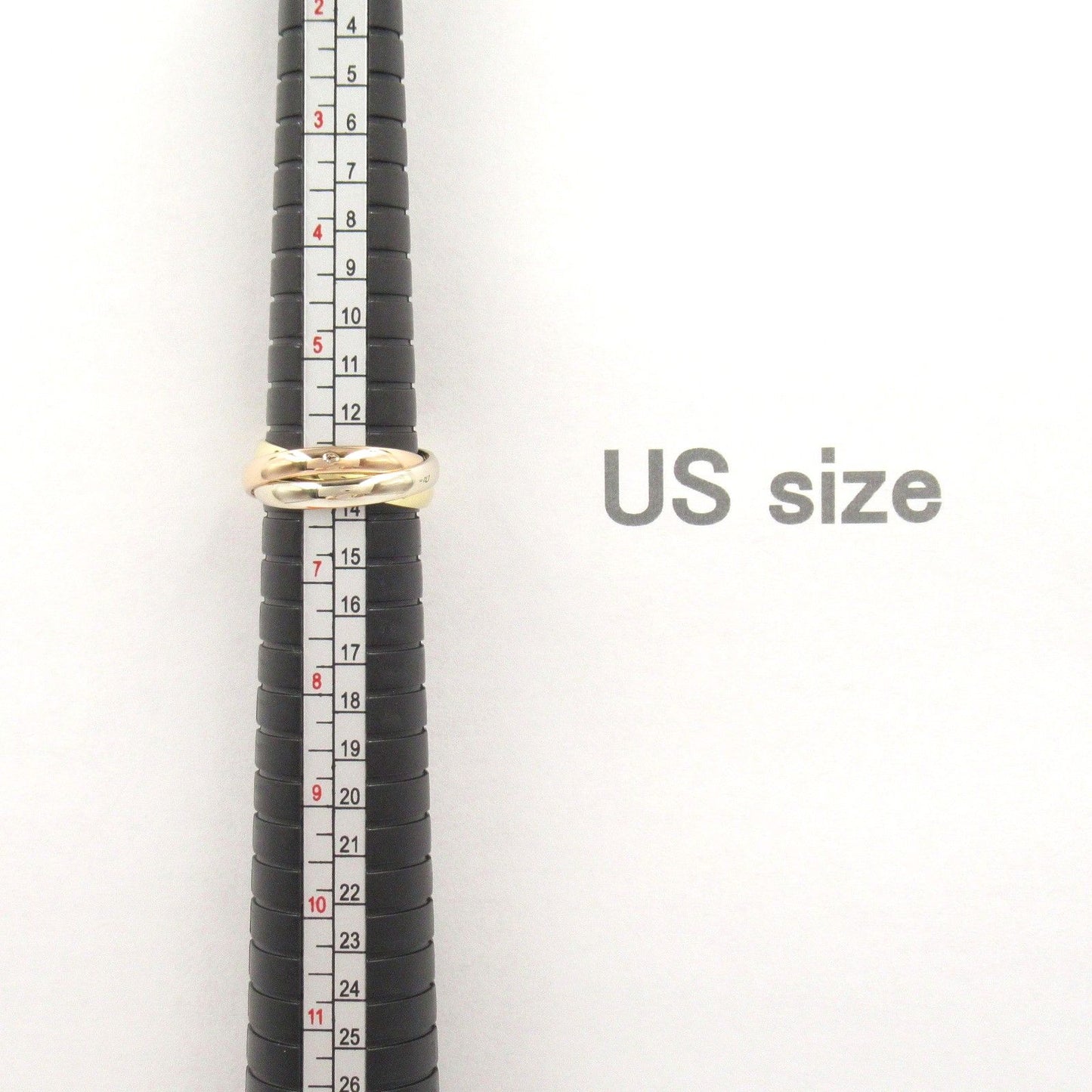 Cartier Trinity Ring in K18 Yellow, White & Pink Gold - Unisex