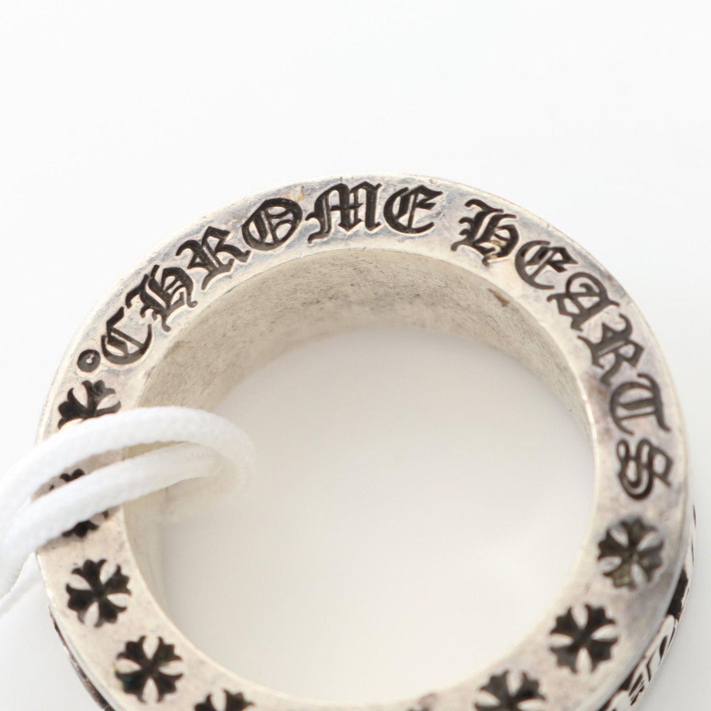 CHROME HEARTS Spinner Fuck You Ring in Silver 925 - Size 25