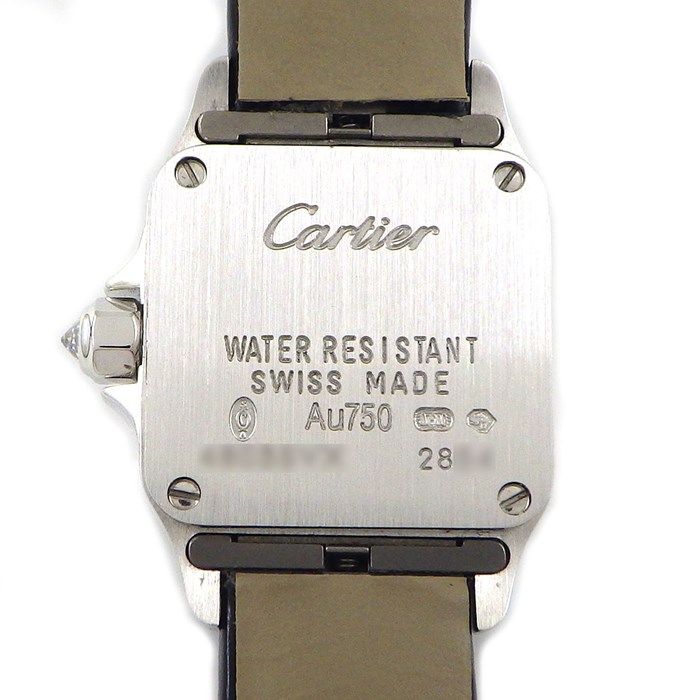 Cartier Santos Mini D'Amouzel WF902005 Diamond Bezel Watch