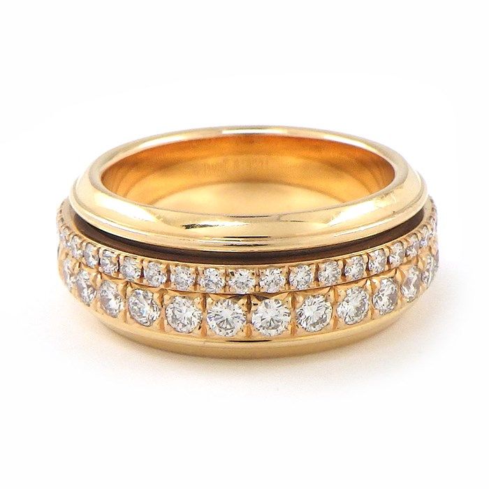 Piaget Possession Ring in K18 Pink Gold with Diamond Pave