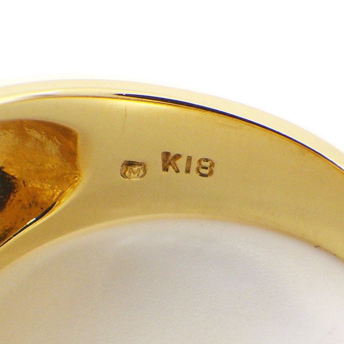 MIKIMOTO 5-Point Pearl Ring in K18 Yellow Gold - Size 8