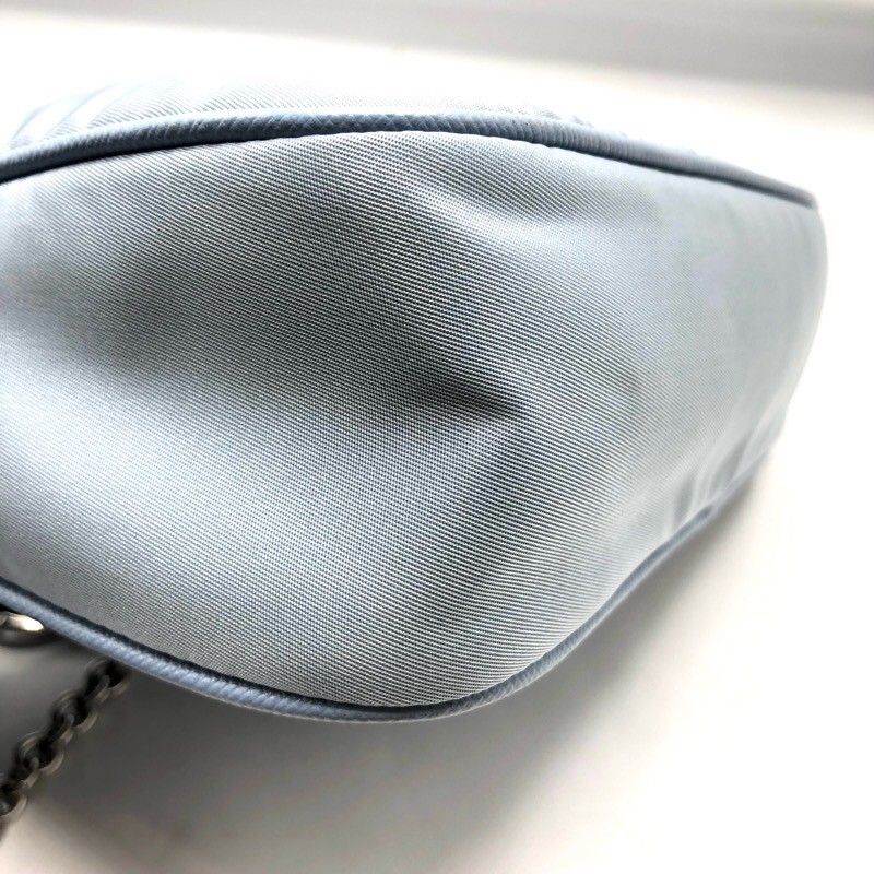 PRADA Re-Edition 2005 Light Blue Nylon Shoulder Bag