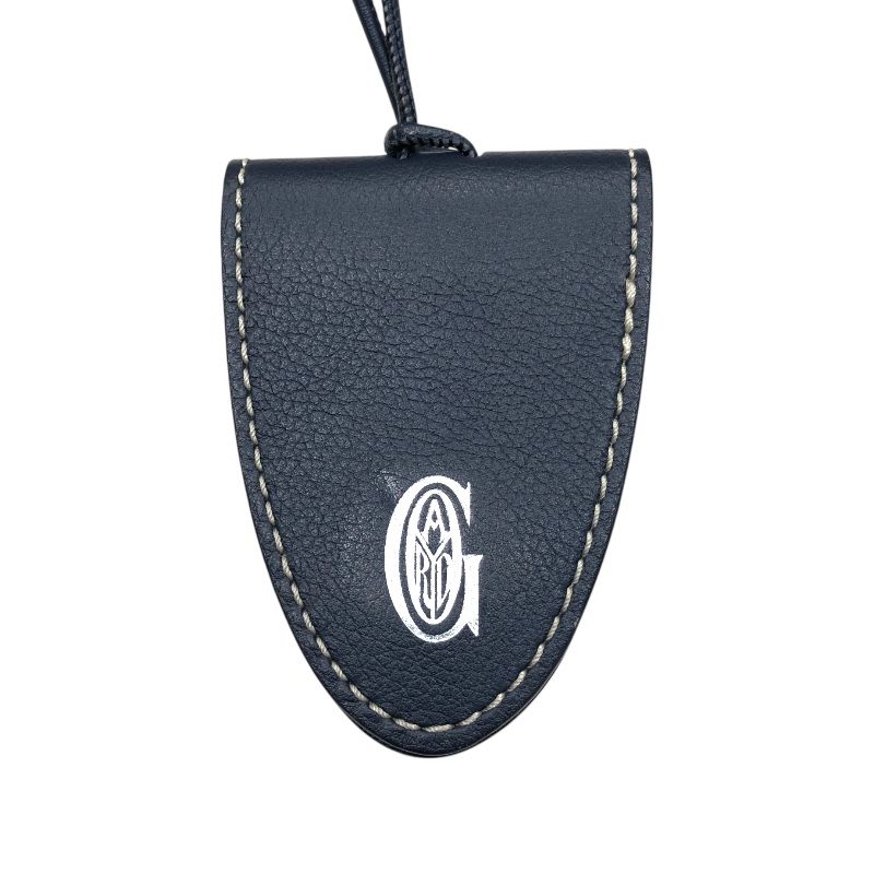 GOYARD Navy Leather Money Clip - Unisex Luxury Accessory