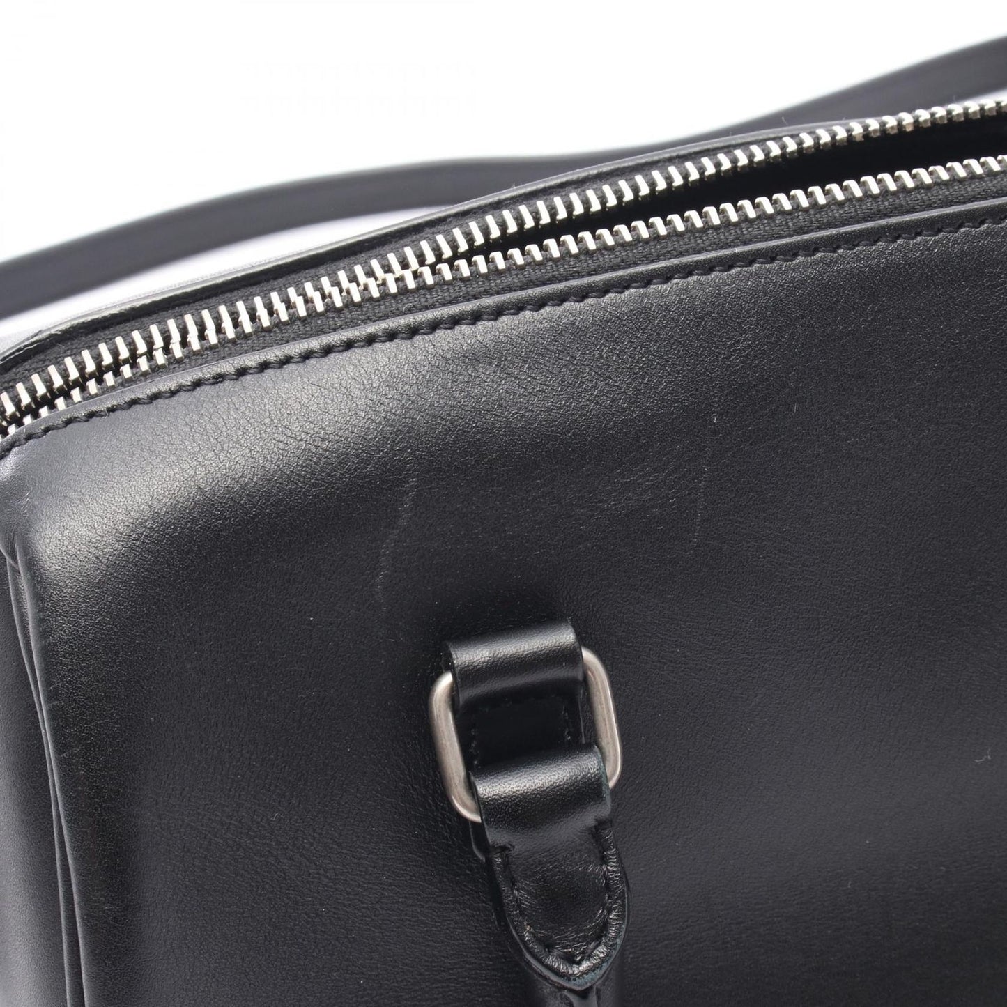 Yves Saint Laurent Baby Duffle Handbag in Black Leather