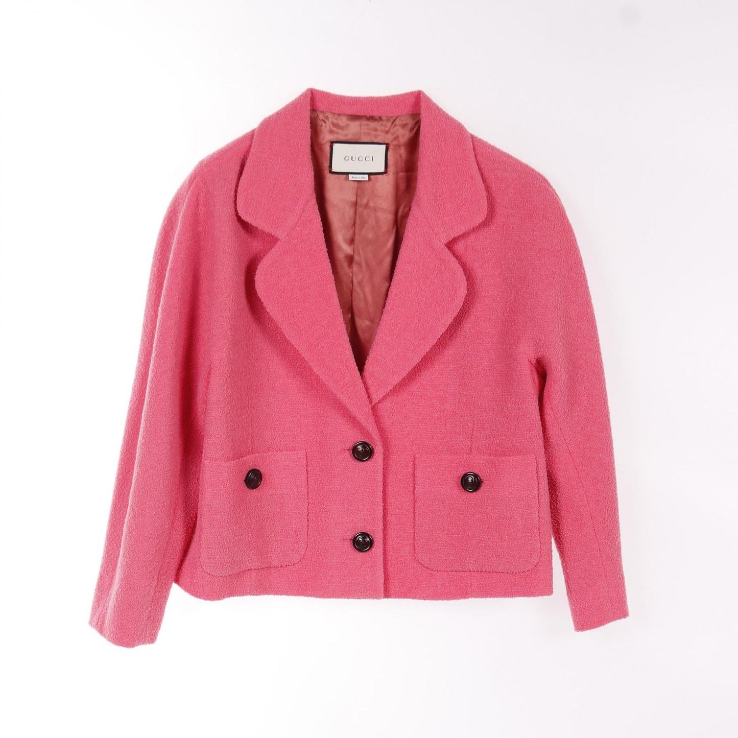 GUCCI Pink Wool & Nylon Jacket - Timeless Elegance
