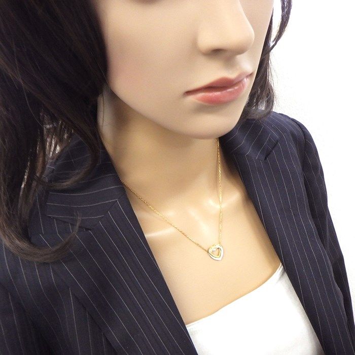 Cartier Trinity Heart Necklace with Diamonds in Three Colors