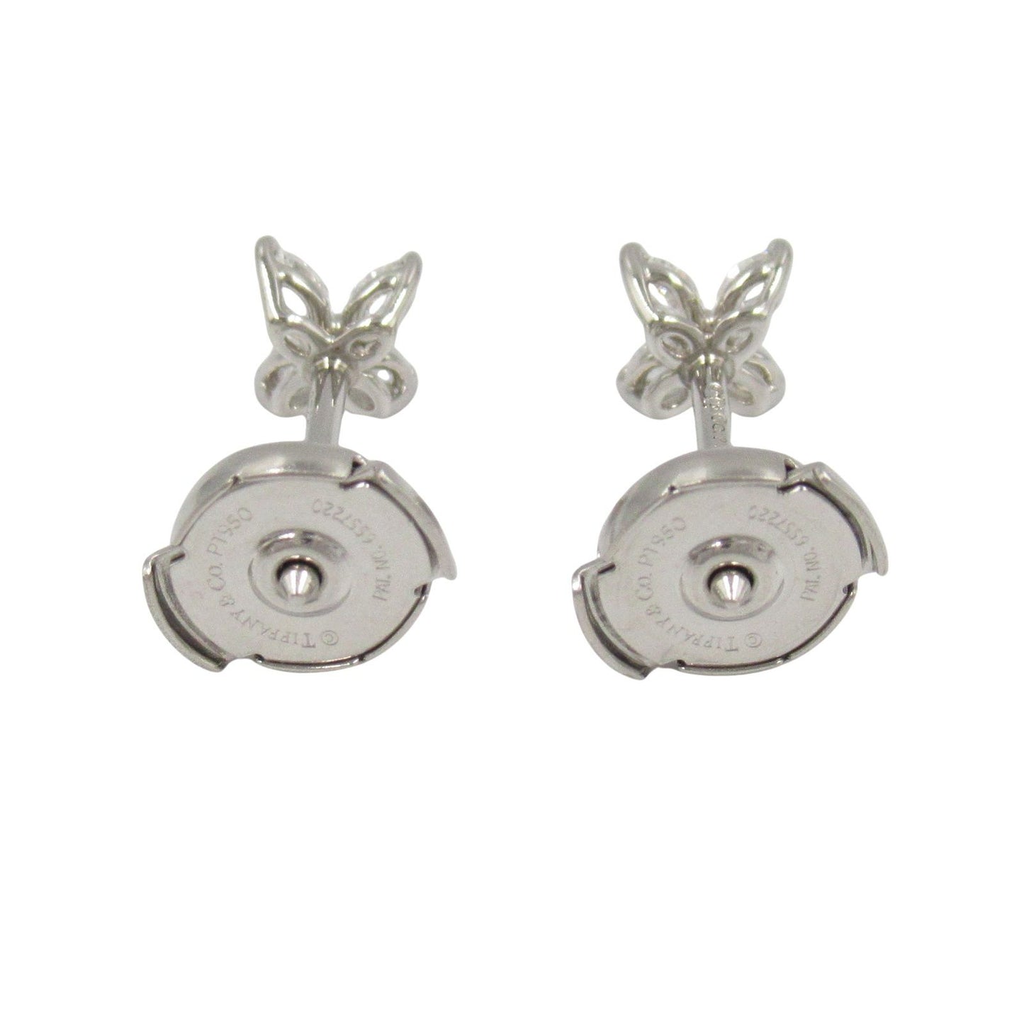 TIFFANY & CO Victoria Mini Diamond Earrings in Platinum