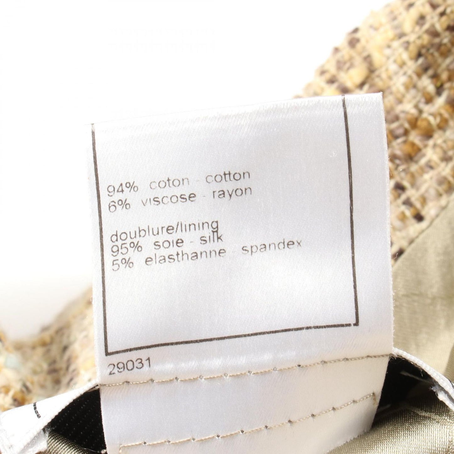 CHANEL Tweed Tailored Jacket in Beige - Timeless Elegance