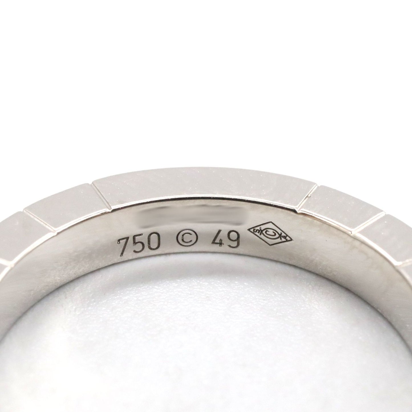 CARTIER 1PD Laniere Ring in K18WG with Diamonds - Timeless Elegance