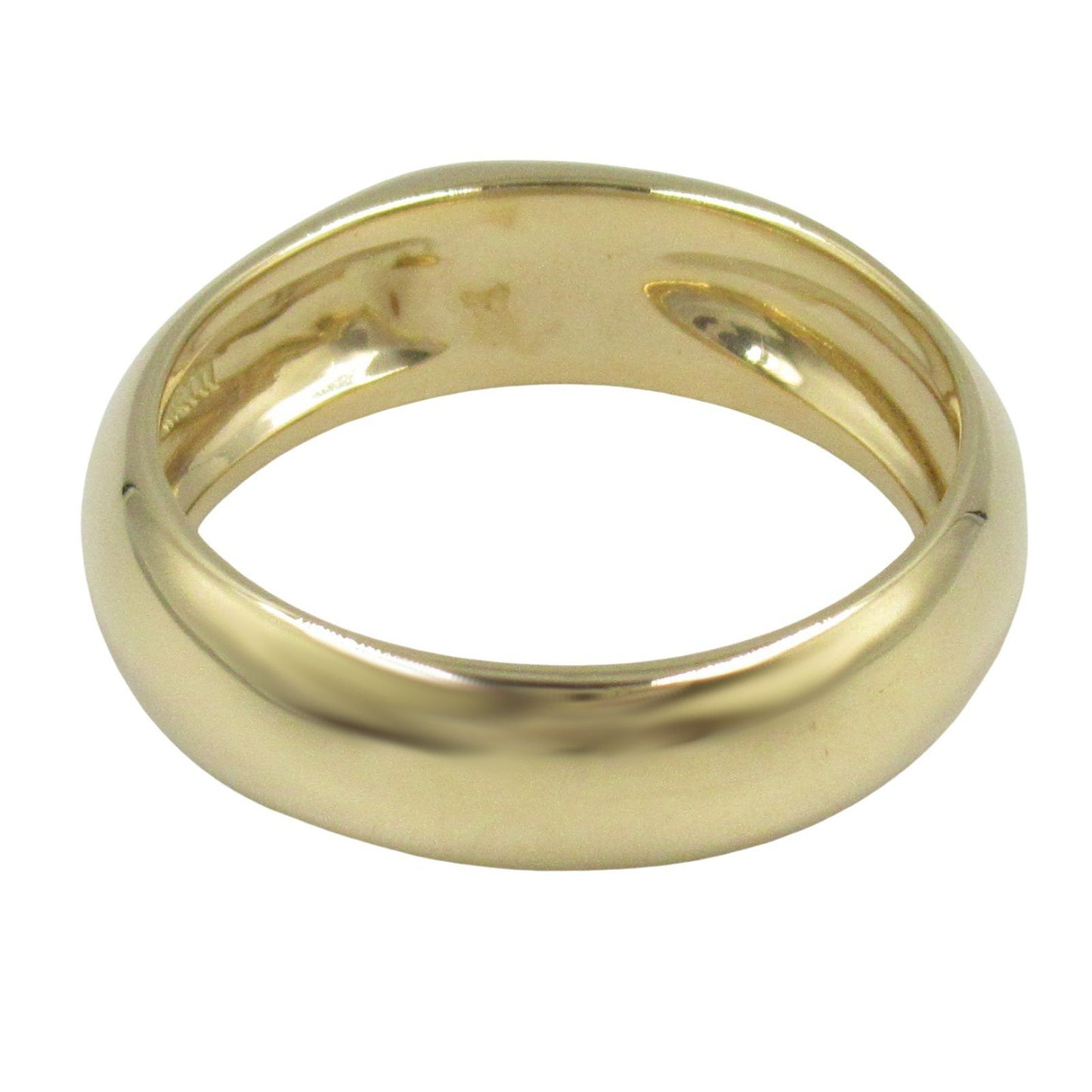 TIFFANY & CO Heart Curved Ring in 18K Yellow Gold - Size 15