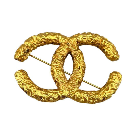 CHANEL Coco Mark Brooch in Gold GP - Timeless Elegance