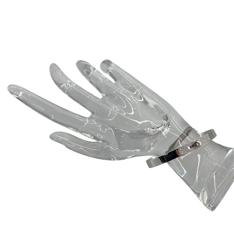 HERMES Kelly Bracelet in K18 White Gold - Exquisite Luxury