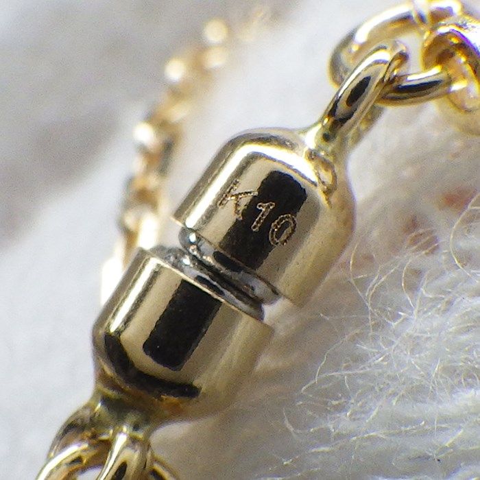 Exquisite K10 Yellow Gold Ball Bracelet with 5 Motifs