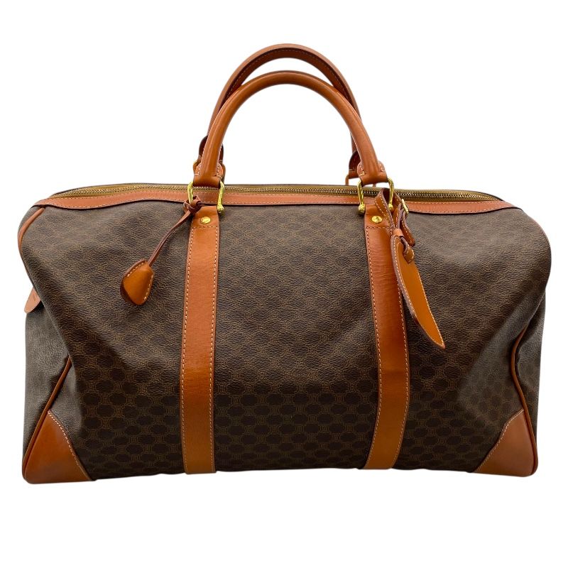 CELINE Macadam Boston Bag in Brown PVC - Timeless Elegance