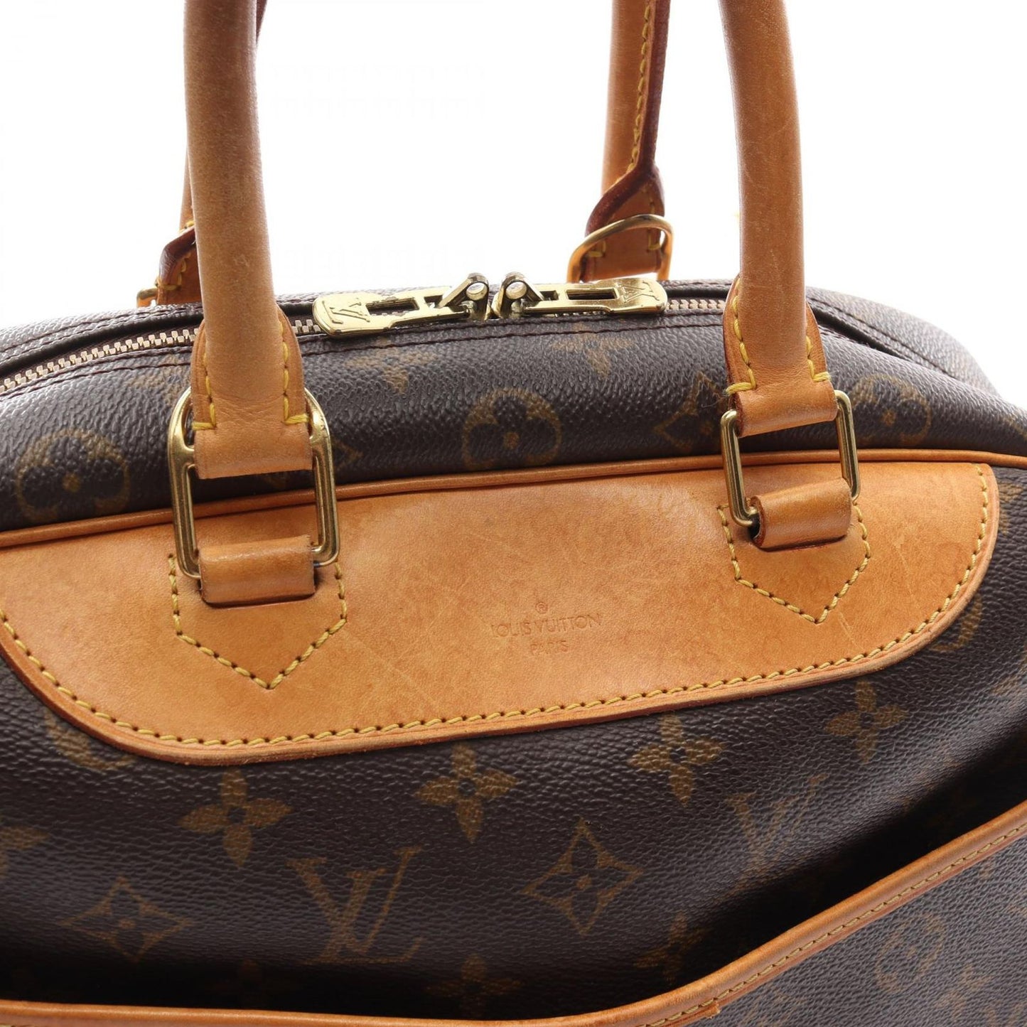 Louis Vuitton Deauville Bowling Vanity Handbag - Monogram Canvas