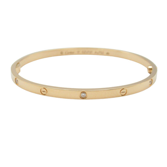 Cartier Love Bracelet SM 6PD in 18K Pink Gold with Diamonds