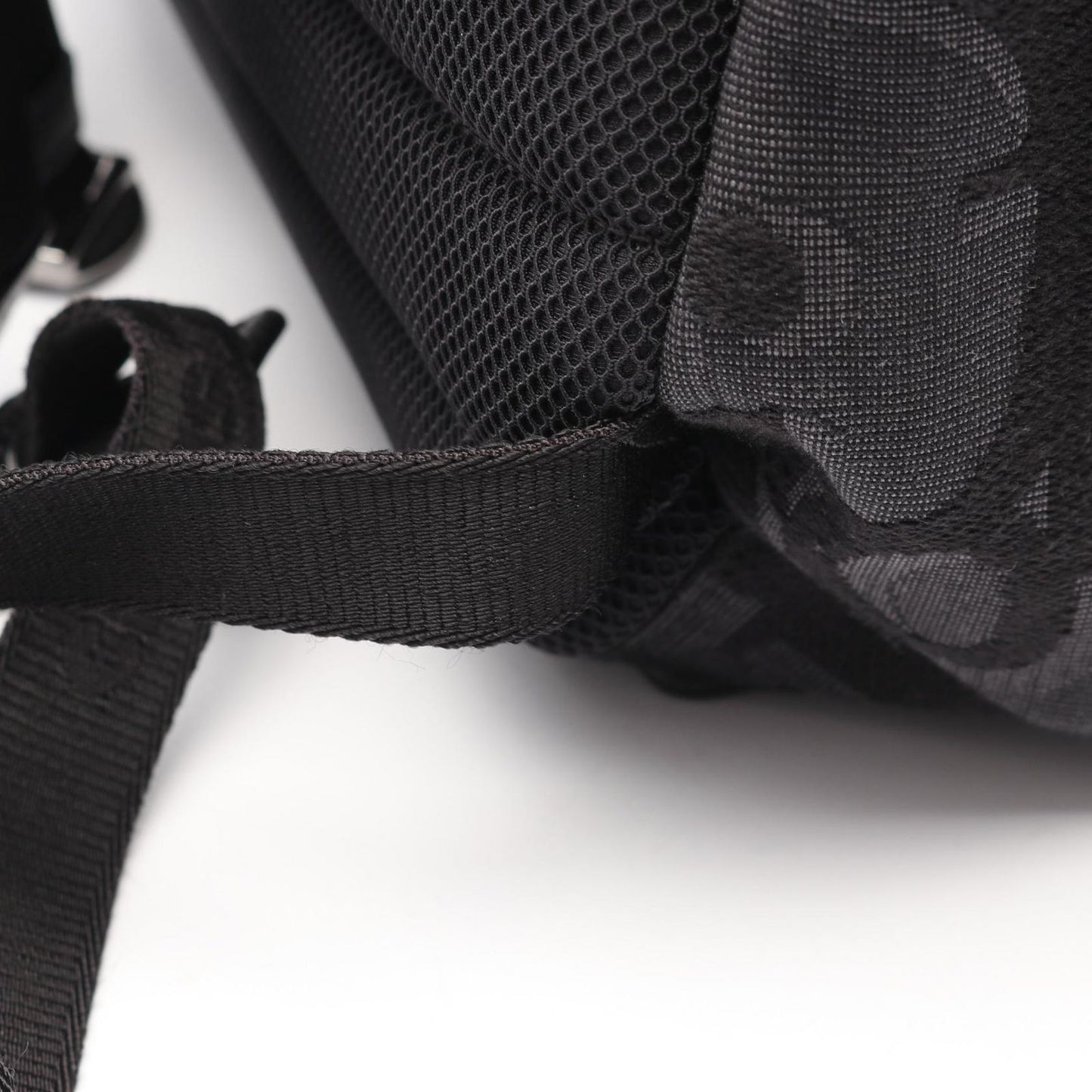 Dior Oblique Jacquard Black Canvas Leather Backpack