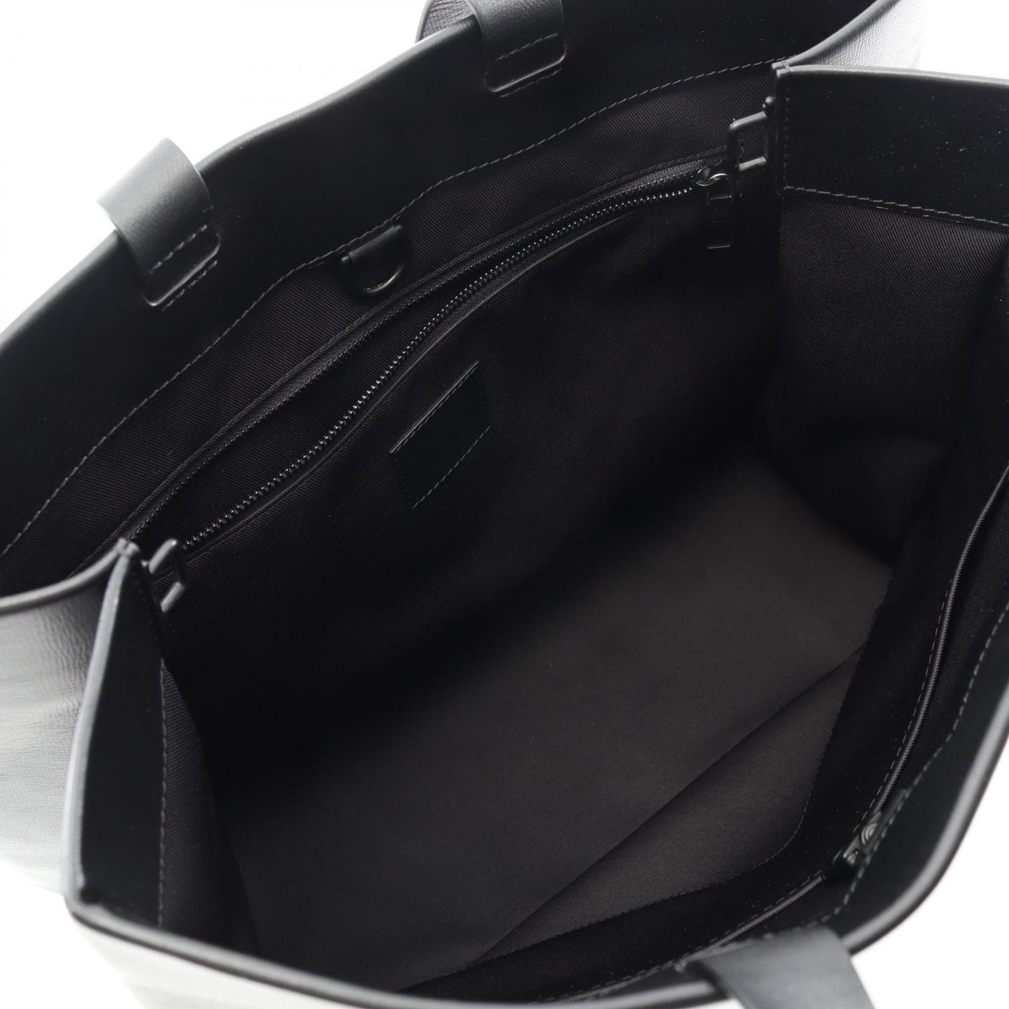 Louis Vuitton Noir Leather Shopper Tote MM - Timeless Elegance