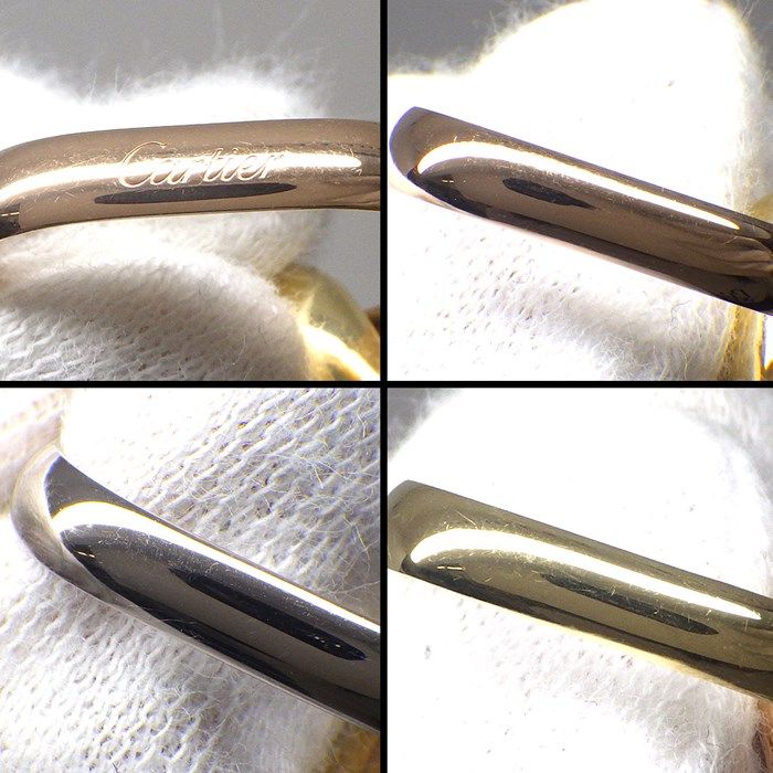 Cartier Trinity Classic Cushion Shape Ring in Tri-Color Gold