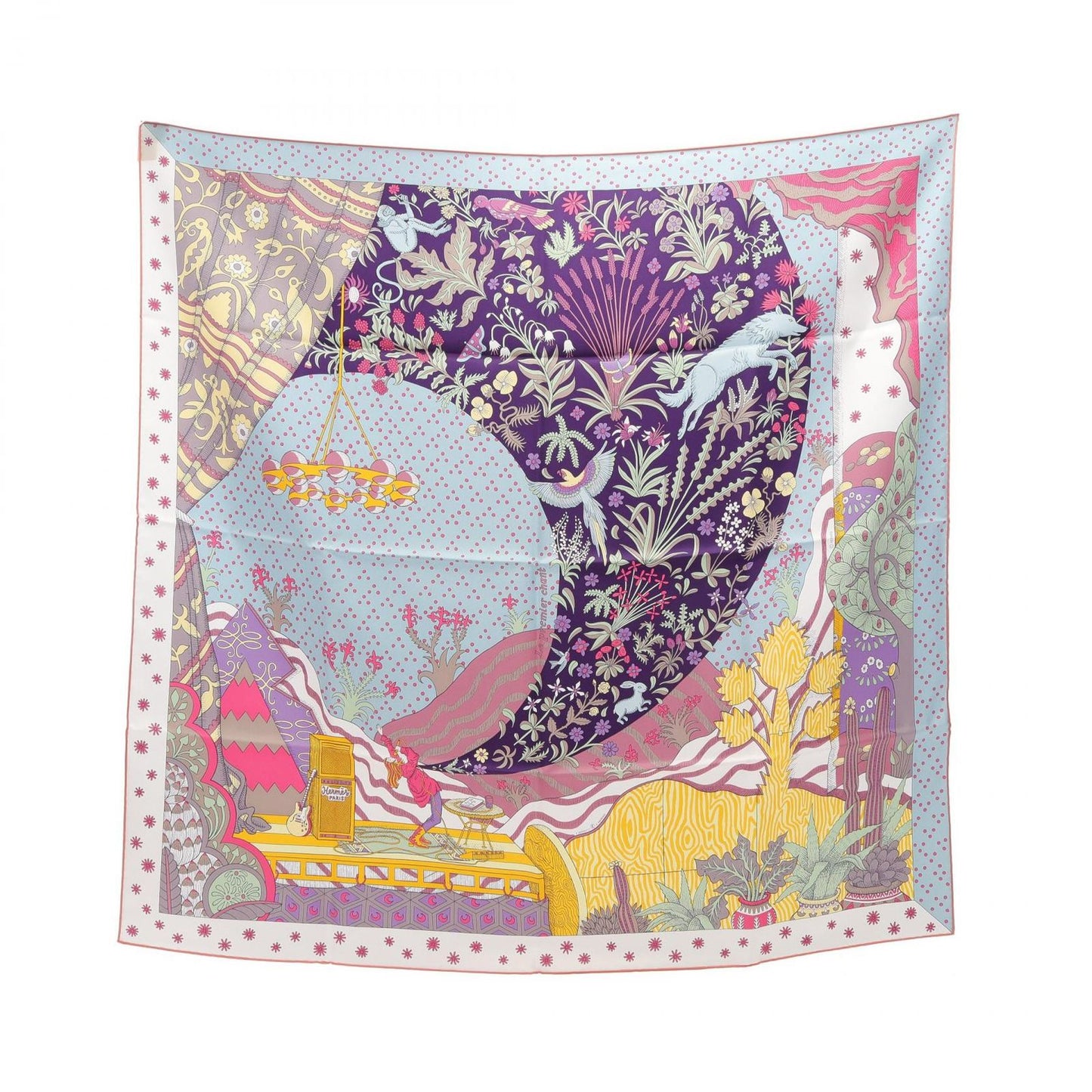 HERMES Le Premier Chant Silk Scarf - Unused Luxury Accessory