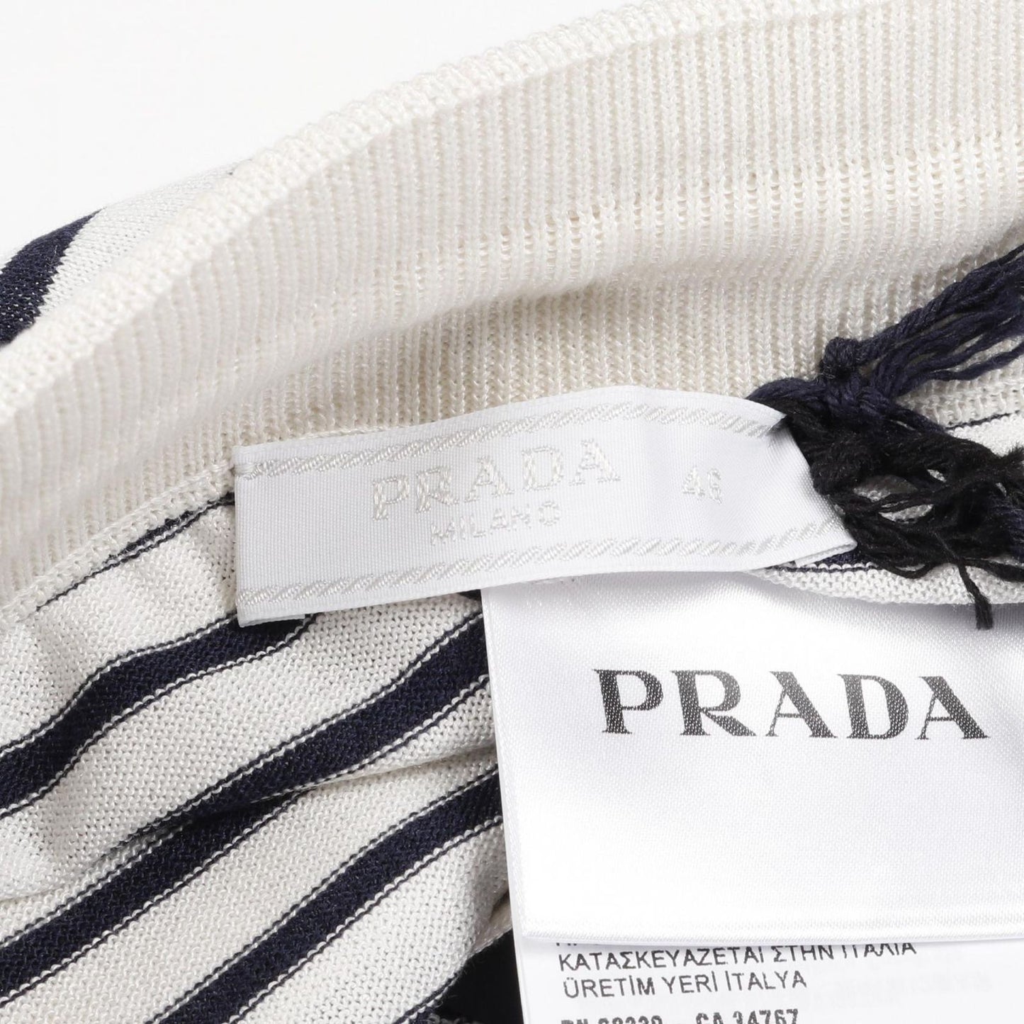 PRADA UMP120 White Silk Cotton Men's Shorts - Unworn Luxury