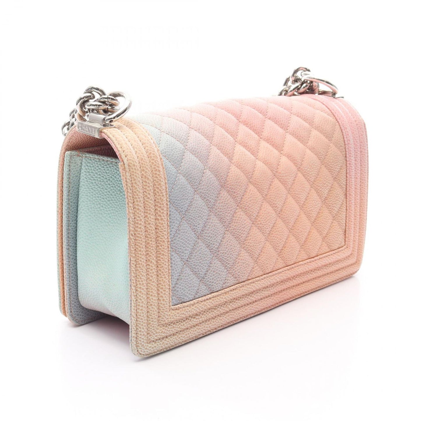CHANEL Boy Chanel Rainbow Shoulder Bag - Exquisite Caviar Leather
