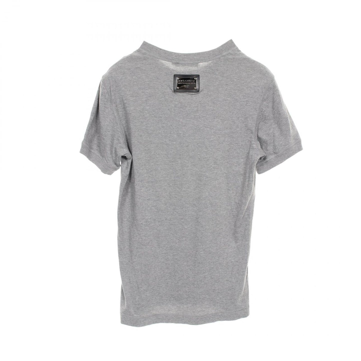 DOLCE & GABBANA Cotton T-Shirt - Timeless Elegance in Gray
